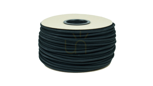Kontrollera Flätad kabel 2x0,75 svart - belagd