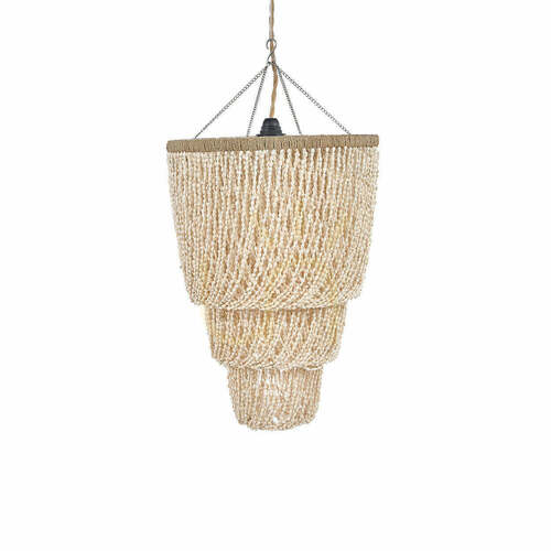 Kontrollera Handgjord snäcklampa naturlig 31x68 cm