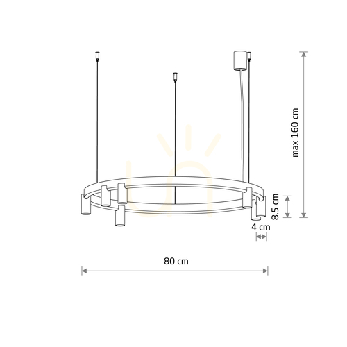 Kontrollera FOURTY ROUND LED-pendellampa 12284 Nowodvorski