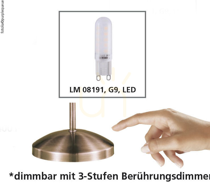 Kontrollera PINO Bordslampa 4001-60 Mässing 1xG9 PINO Bordslampa 4001-60 Mässing 1xG9