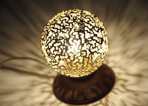 Kontrollera Paul Neuhaus GRETA 4031-48 bordslampa, rost- och guldfärgad, 1×G9