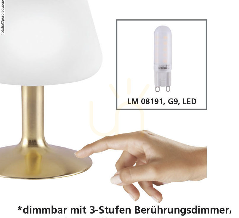 Visa TILL Bordslampa 4078-60 Mässing 1xG9 TILL Bordslampa 4078-60 Mässing 1xG9