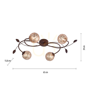GRETA Plafond 6395-48 Rost 4xG9 6 GRETA Plafond 6395-48 Rost 4xG9 small 6