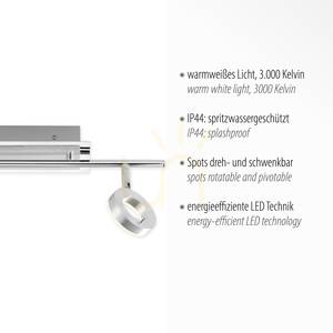 SILEDA plafond 6781-96 Silver 2xLED small 3