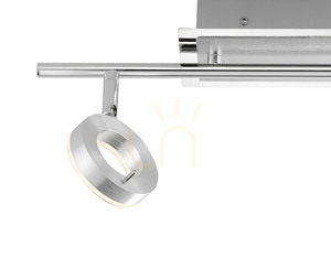 SILEDA plafond 6781-96 Silver 2xLED small 7