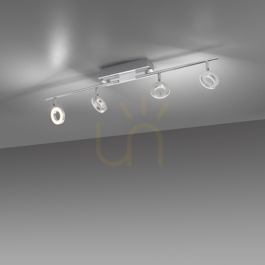 Kontrollera SILEDA plafond 6786-96 Silver 4xLED SILEDA plafond 6786-96 Silver 4xLED