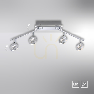 SILEDA plafond 6786-96 Silver 4xLED 12 SILEDA plafond 6786-96 Silver 4xLED small 12