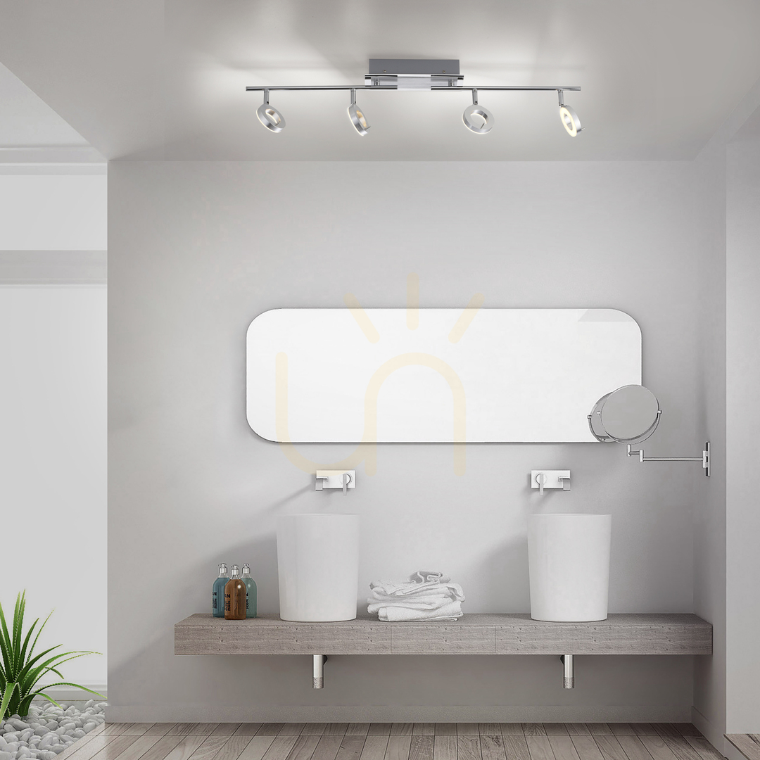 Förhandsvisning SILEDA plafond 6786-96 Silver 4xLED SILEDA plafond 6786-96 Silver 4xLED