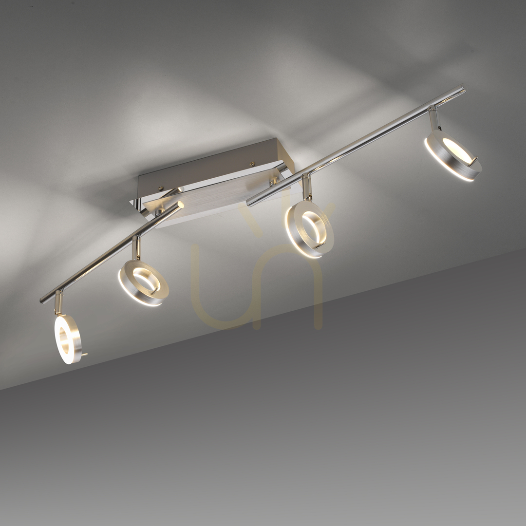 Visa SILEDA plafond 6786-96 Silver 4xLED SILEDA plafond 6786-96 Silver 4xLED