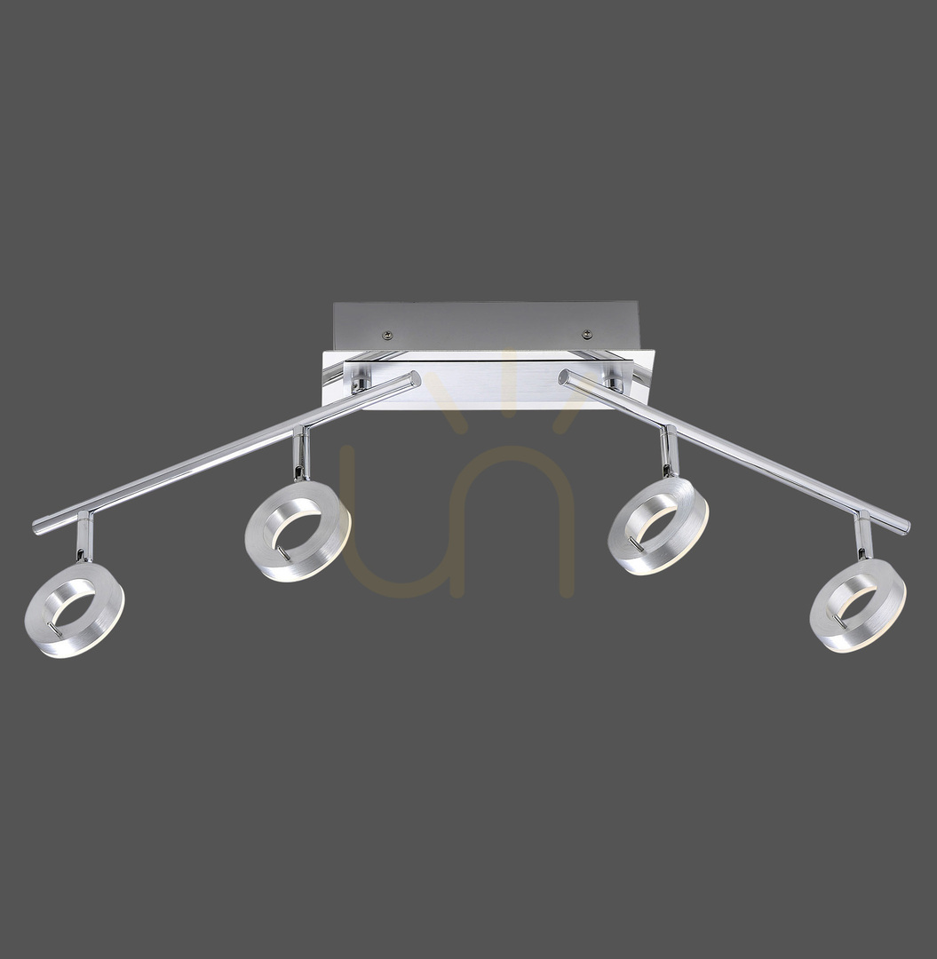 Kontrollera SILEDA plafond 6786-96 Silver 4xLED SILEDA plafond 6786-96 Silver 4xLED