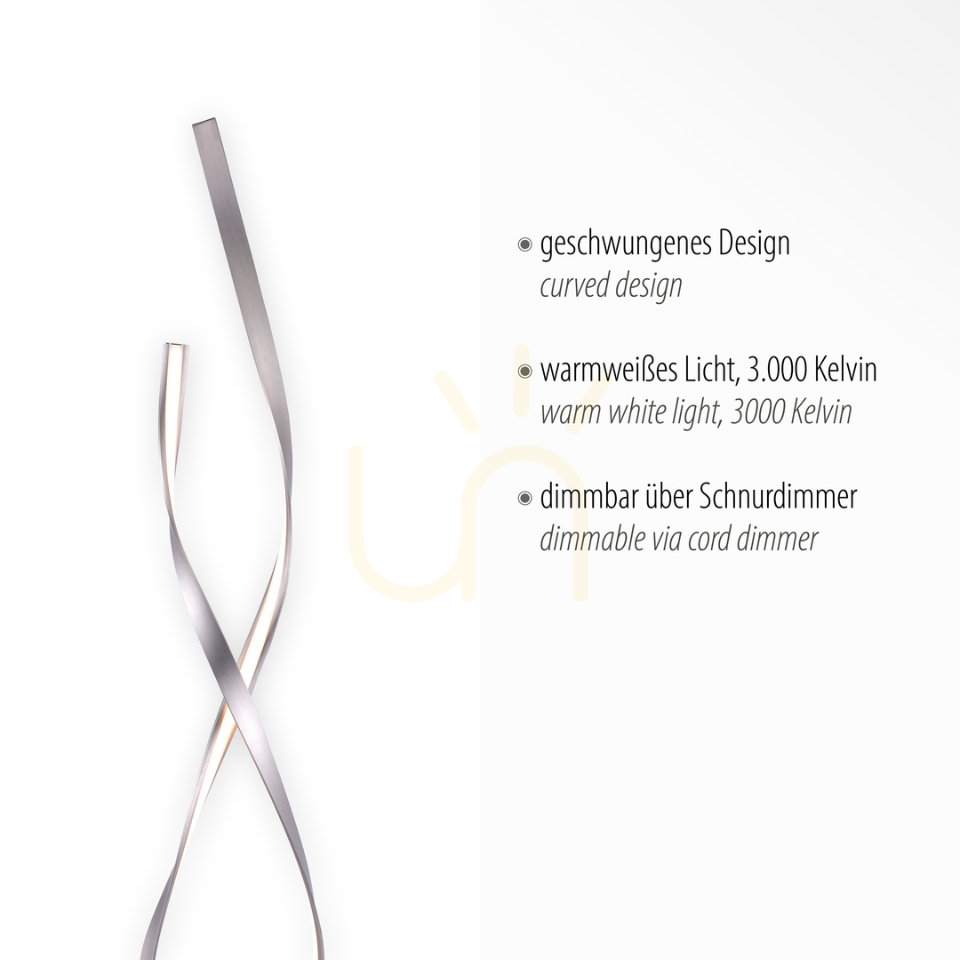 Display LINDA Golvlampa 720-55 Silver 1xLED LINDA Golvlampa 720-55 Silver 1xLED