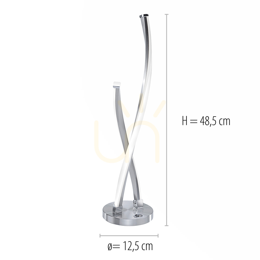 Utsikt POLINA Bordslampa 9141-55 Silver 1xLED POLINA Bordslampa 9141-55 Silver 1xLED