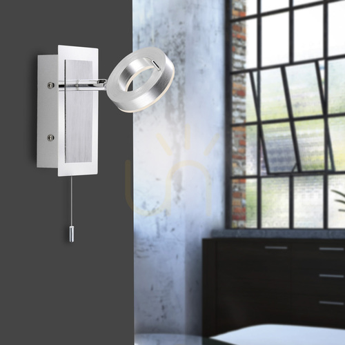 Kontrollera Paul Neuhaus Sileda vägglampa 9785-96 silver 1xLED