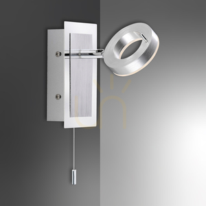 SILEDA vägglampa 9785-96 Silver 1xLED small 4