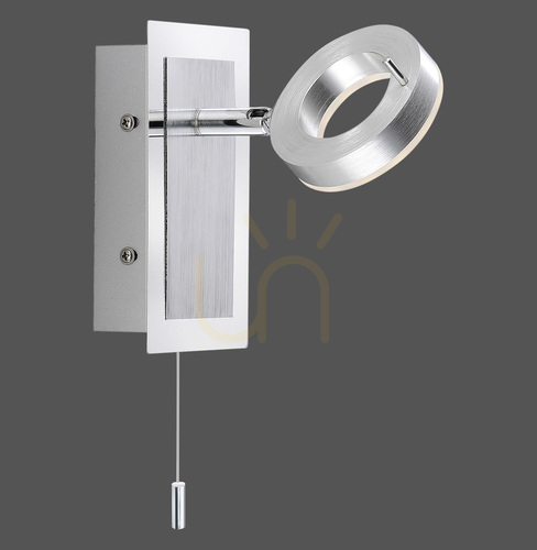 Kontrollera SILEDA vägglampa 9785-96 Silver 1xLED