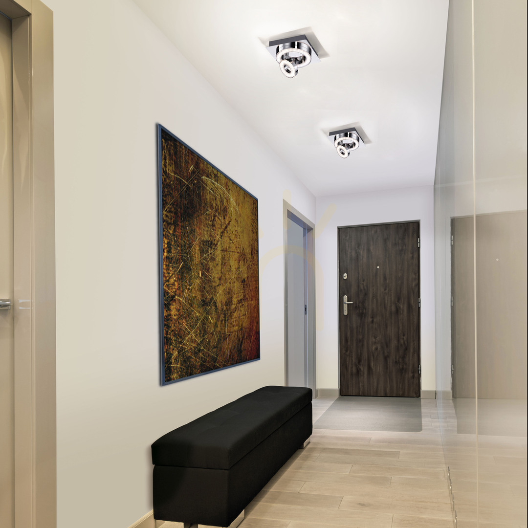 Förhandsvisning TIM Plafond 14520-17 Krom 2xLED TIM Plafond 14520-17 Krom 2xLED