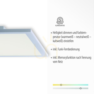 FLAT plafond 14531-16 Vit 1xLED small 3