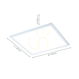 FLAT plafond 14531-16 Vit 1xLED small 7