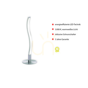 WAVE Bordslampa 15128-55 Silver 1xLED small 3