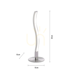 WAVE Bordslampa 15128-55 Silver 1xLED small 7