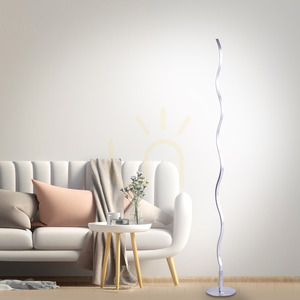 WAVE Golvlampa 15168-55 Silver 1xLED small 2