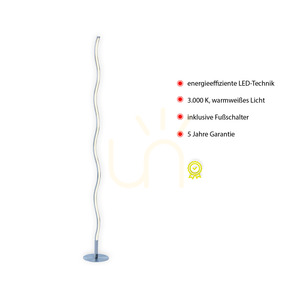 WAVE Golvlampa 15168-55 Silver 1xLED small 3