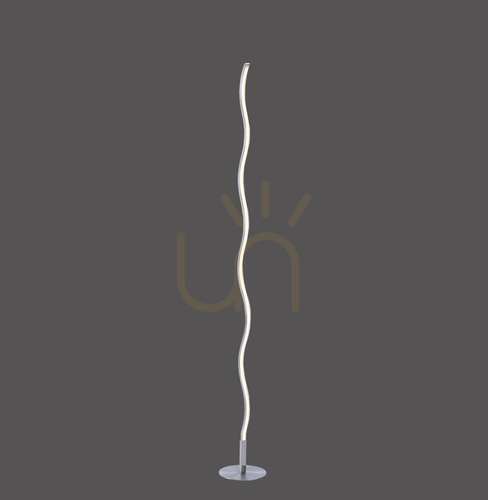 Kontrollera WAVE Golvlampa 15168-55 Silver 1xLED