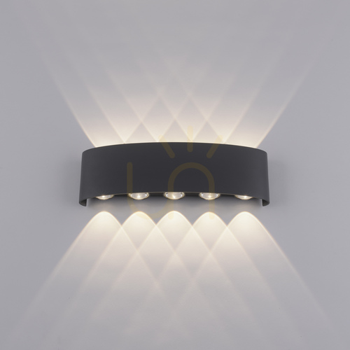 Kontrollera Paul Neuhaus CARLO 9489-13 LED-vägglampa, antracit, 27 cm, IP54