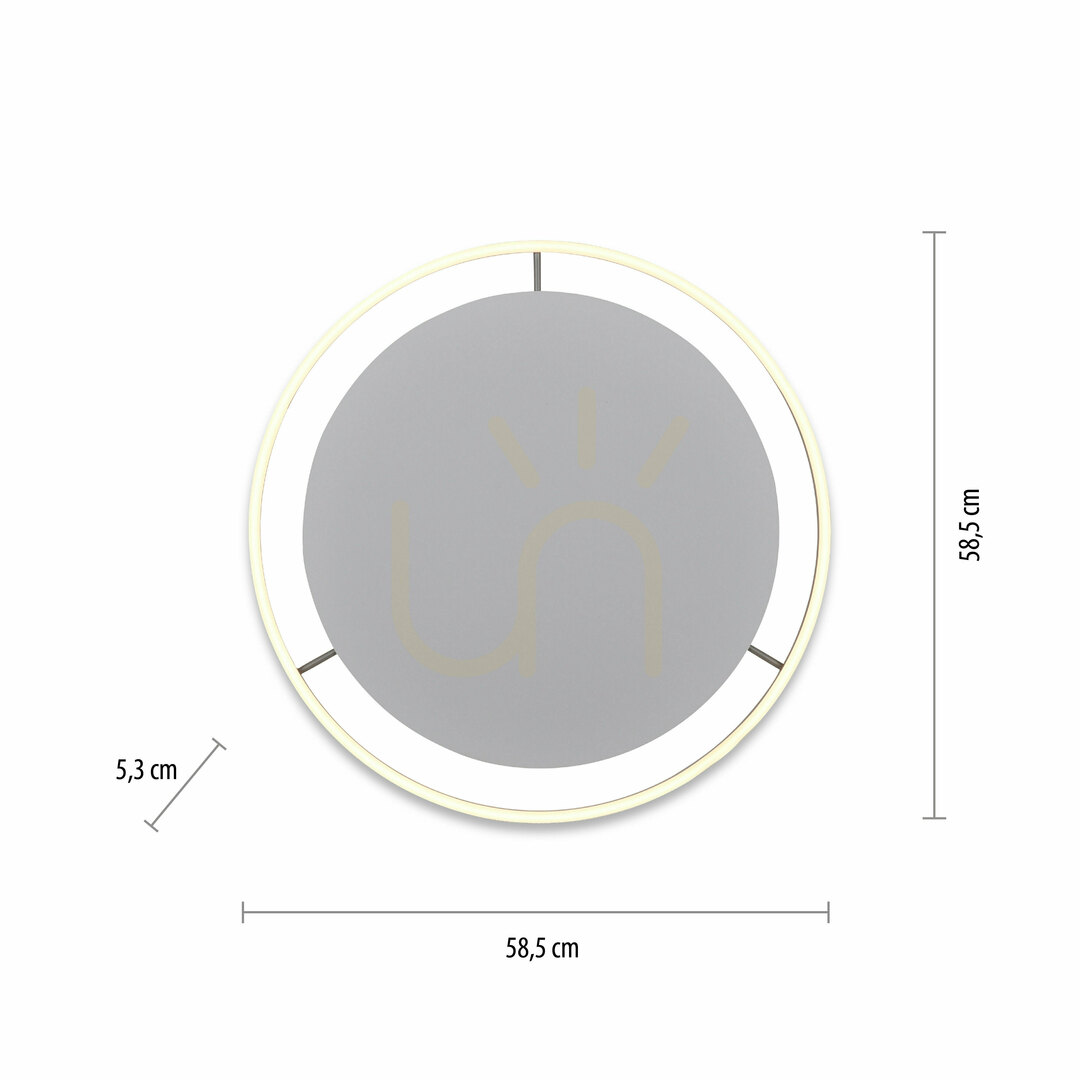 Förhandsvisning Plafond RITUS 15392-95 Silver 1xLED Plafond RITUS 15392-95 Silver 1xLED