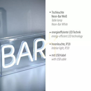 NEON-BAR vägglampa 85026-16 Vit 1xLED small 2