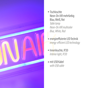 NEON-ON AIR vägglampa 85013-70 Multicolor 1xLED 12 NEON-ON AIR vägglampa 85013-70 Multicolor 1xLED small 12