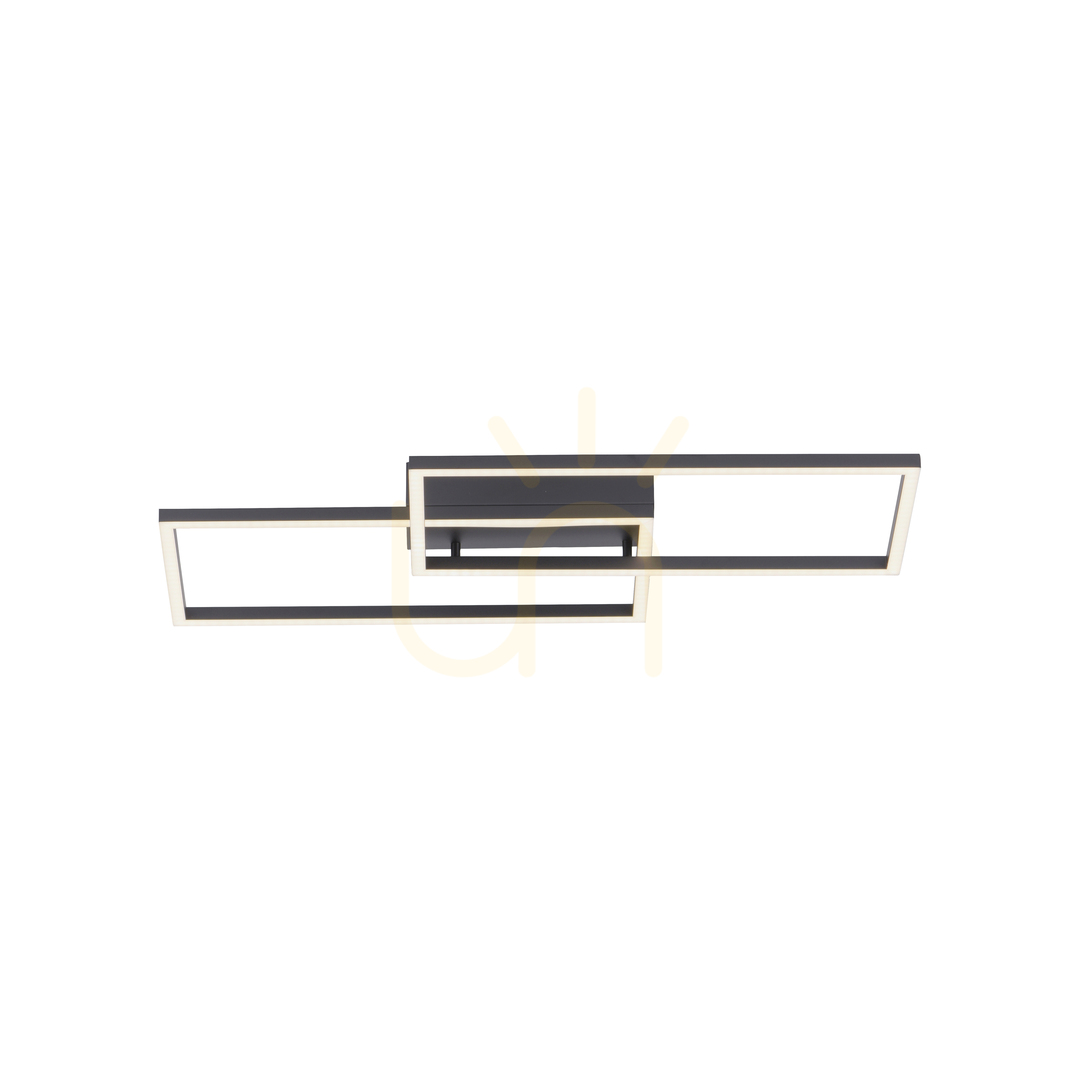 Kontrollera Plafond IVEN 14140-18 Svart 2xLED Plafond IVEN 14140-18 Svart 2xLED