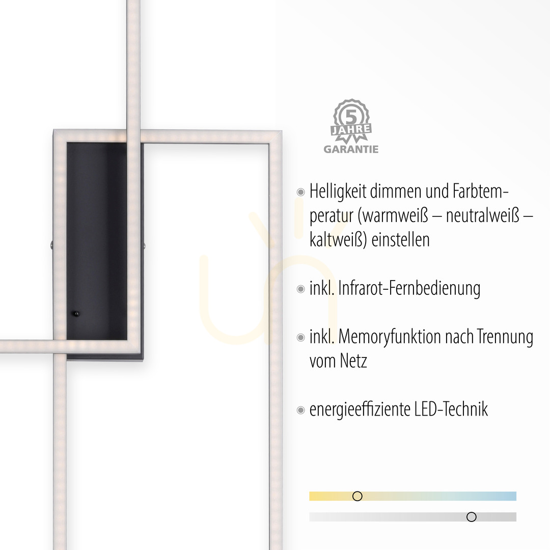 Display Plafond IVEN 14140-18 Svart 2xLED Plafond IVEN 14140-18 Svart 2xLED