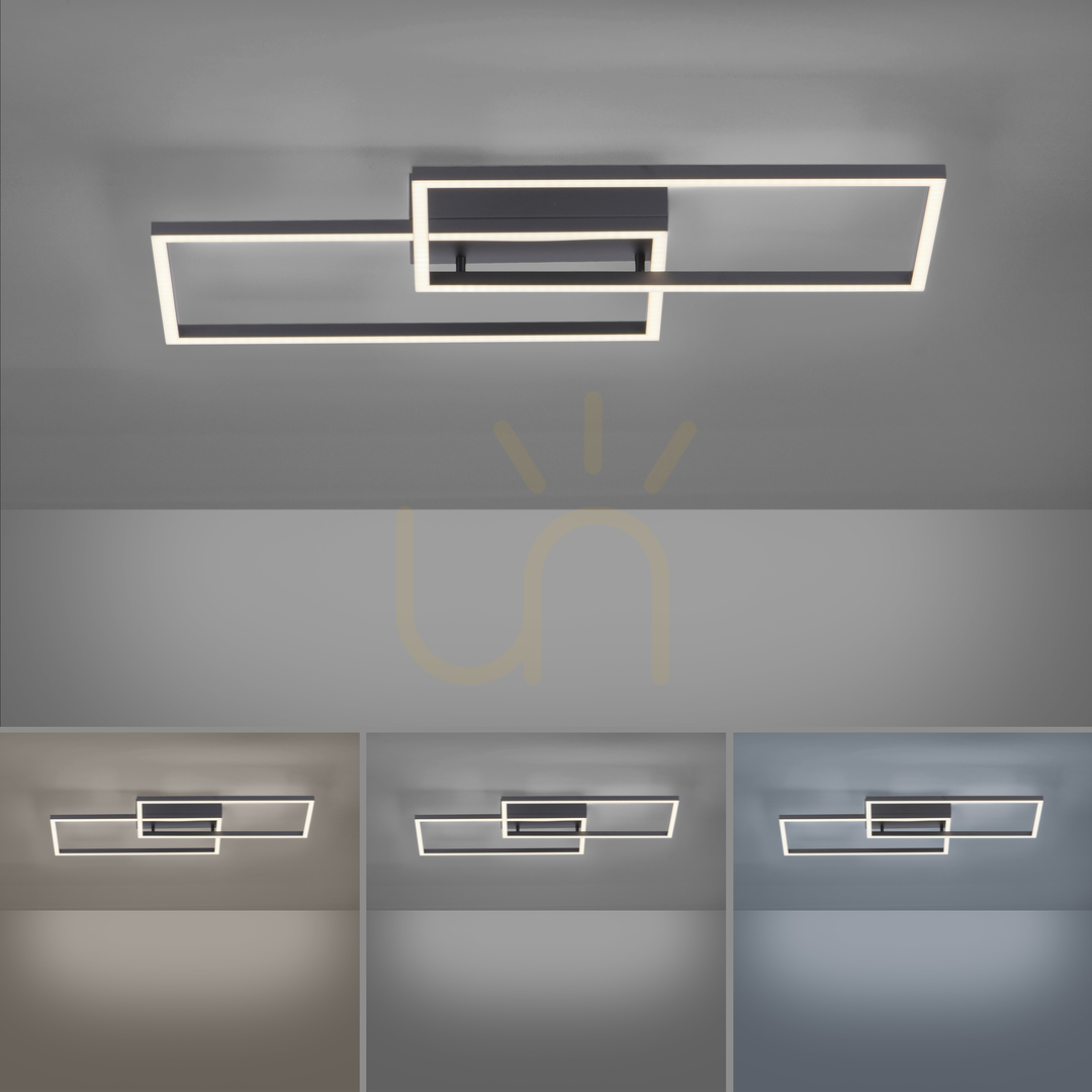 Visa Plafond IVEN 14140-18 Svart 2xLED Plafond IVEN 14140-18 Svart 2xLED