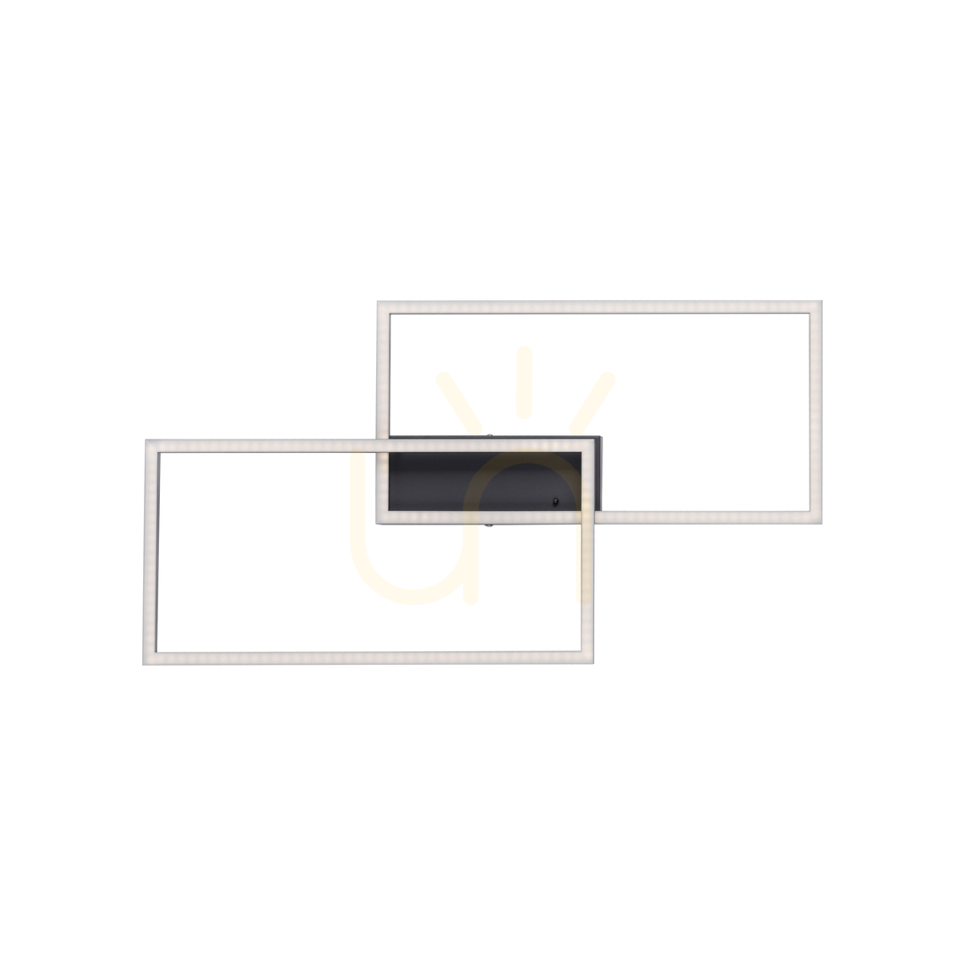 Display Plafond IVEN 14140-18 Svart 2xLED Plafond IVEN 14140-18 Svart 2xLED