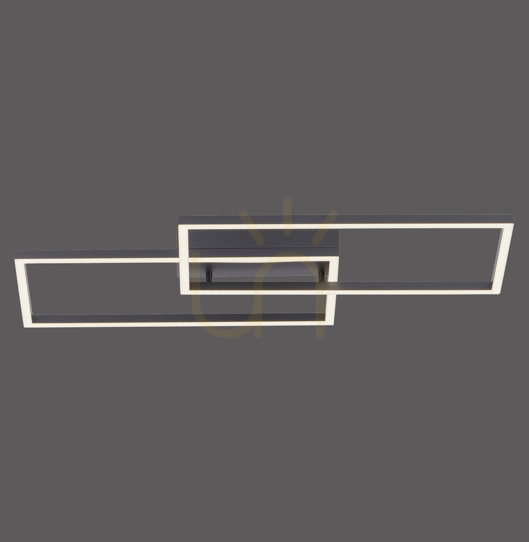 Kontrollera Plafond IVEN 14140-18 Svart 2xLED Plafond IVEN 14140-18 Svart 2xLED