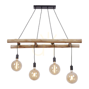 EDGAR Pendellampa 15025-18 Svart 4xE27 small 1