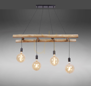 EDGAR Pendellampa 15025-18 Svart 4xE27 small 4
