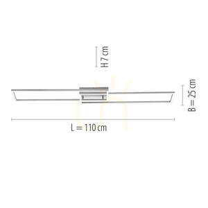 Plafond IVEN 14019-55 Silver 2xLED small 7