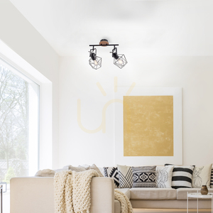 Plafond JARO 15672-78 Svart 2xE27 2 Plafond JARO 15672-78 Svart 2xE27 small 2