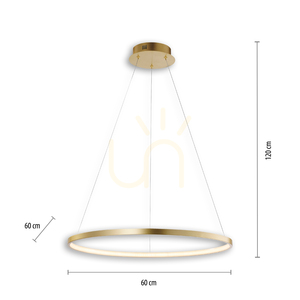 CIRCLE Pendellampa 11524-12 Guld 1xLED 6 CIRCLE Pendellampa 11524-12 Guld 1xLED small 6