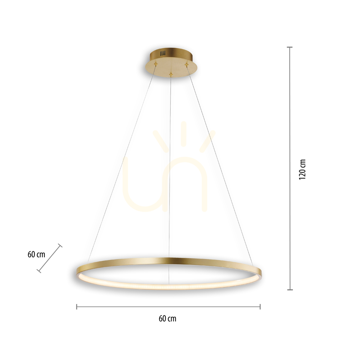 Utsikt CIRCLE Pendellampa 11524-12 Guld 1xLED CIRCLE Pendellampa 11524-12 Guld 1xLED