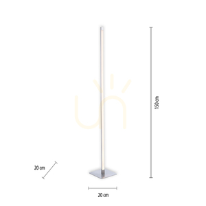BELLA Golvlampa 11785-55 Silver 1xLED small 7
