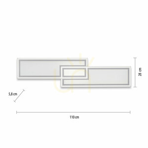 Plafond EDGING 14875-16 Vit 1xLED small 7