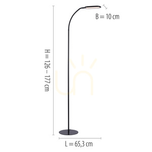 KELLY Golvlampa 14406-18 Svart 1xLED 7 KELLY Golvlampa 14406-18 Svart 1xLED small 7