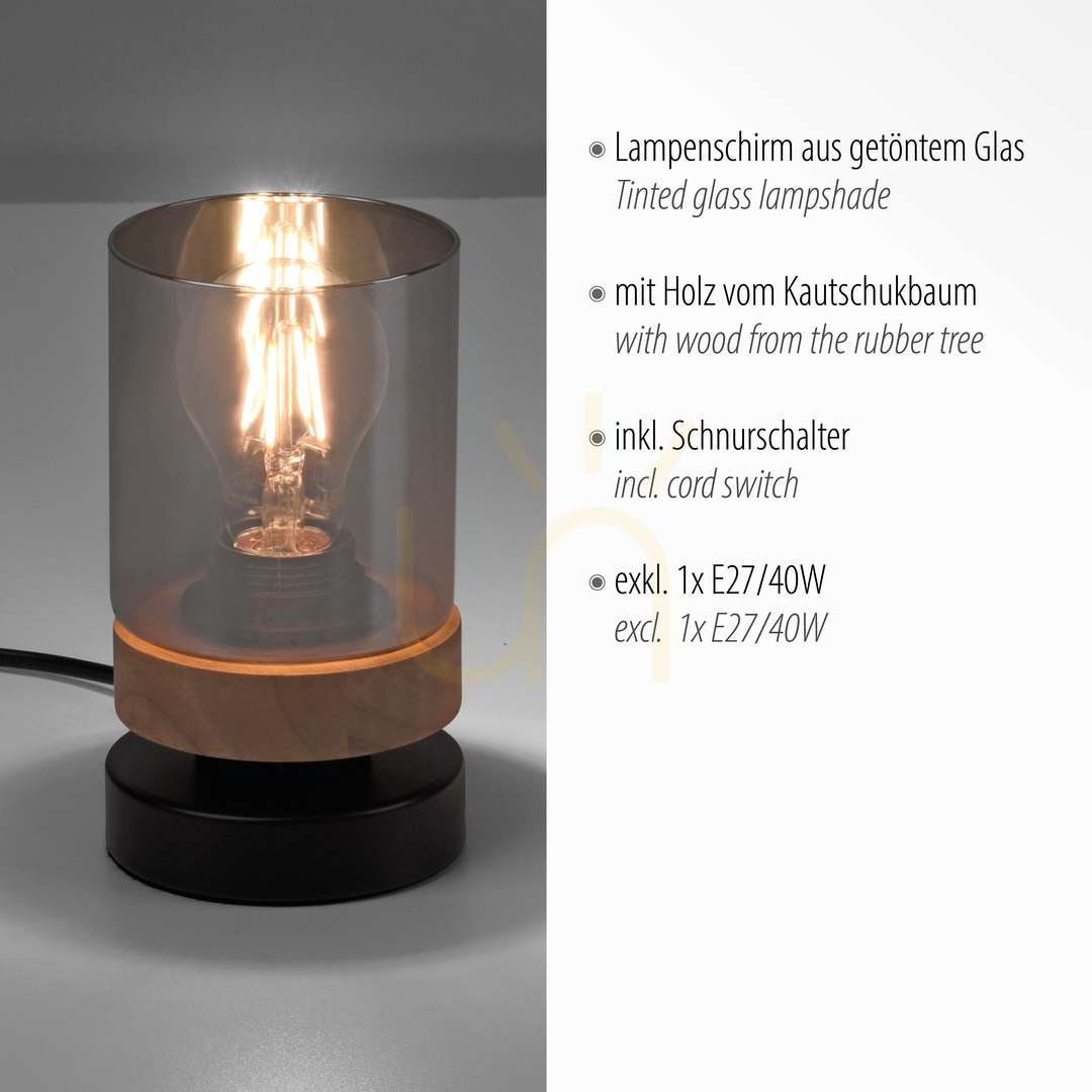 Display PASQUAL bordslampa 11310-18 svart 1xE27 PASQUAL bordslampa 11310-18 svart 1xE27