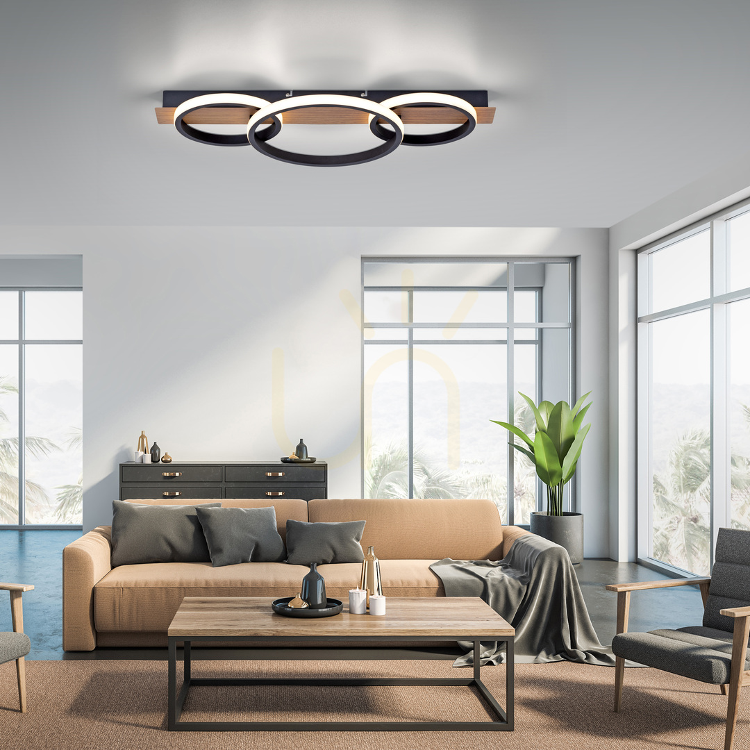 Förhandsvisning TROOPER Plafond 15616-78 Trä 1xLED TROOPER Plafond 15616-78 Trä 1xLED
