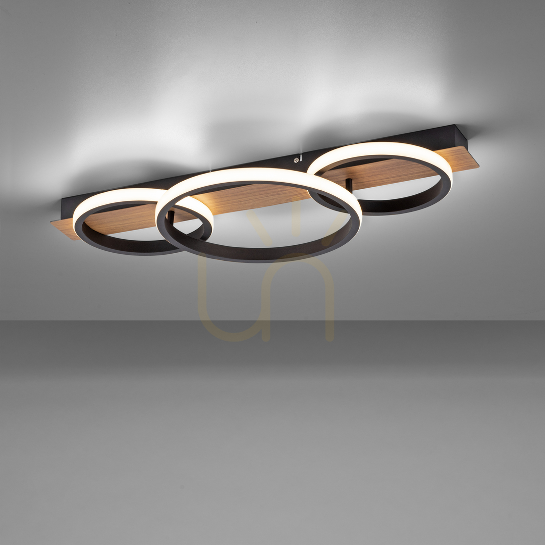 Visa TROOPER Plafond 15616-78 Trä 1xLED TROOPER Plafond 15616-78 Trä 1xLED