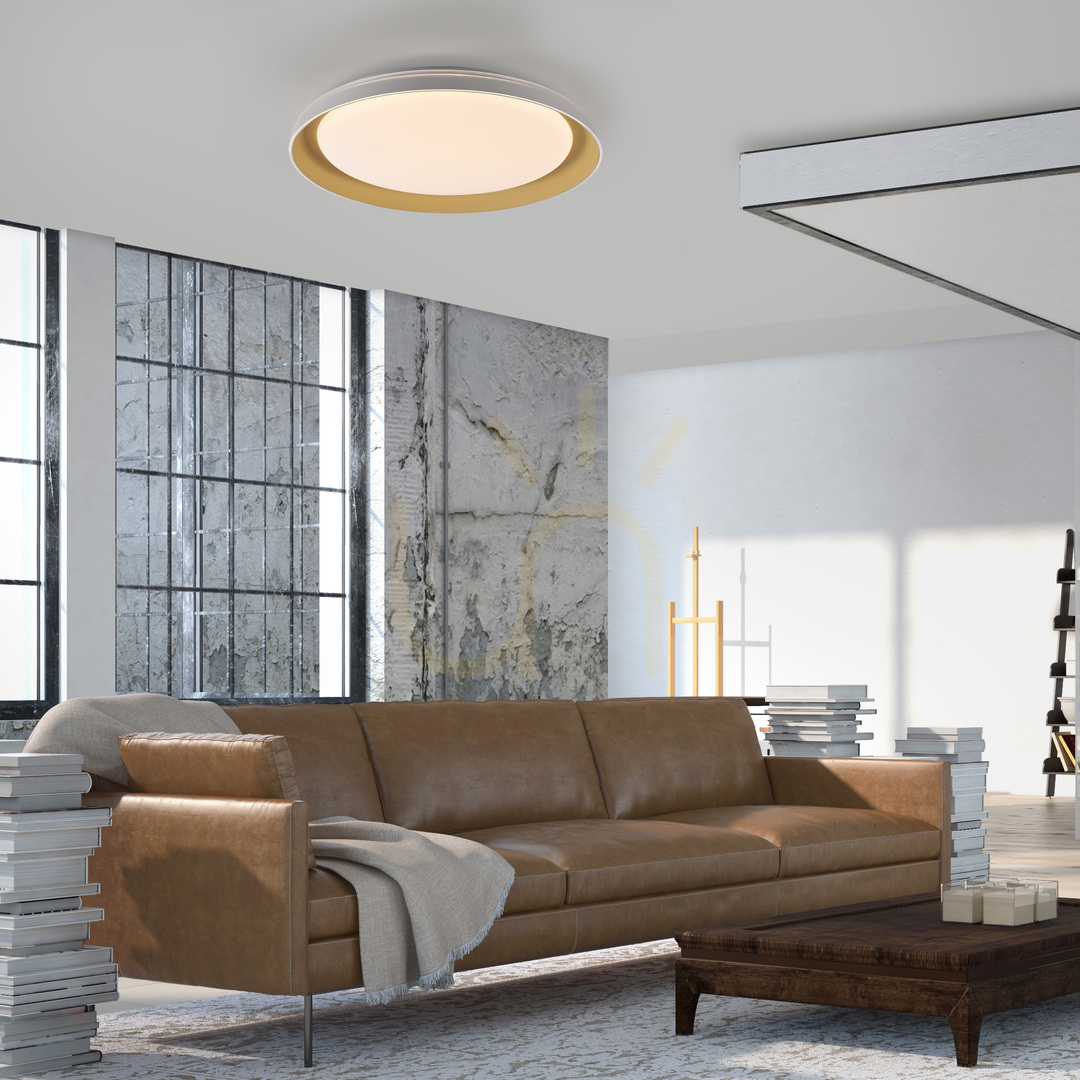 Förhandsvisning SATI Plafond 14368-60 Mässing 1xLED SATI Plafond 14368-60 Mässing 1xLED