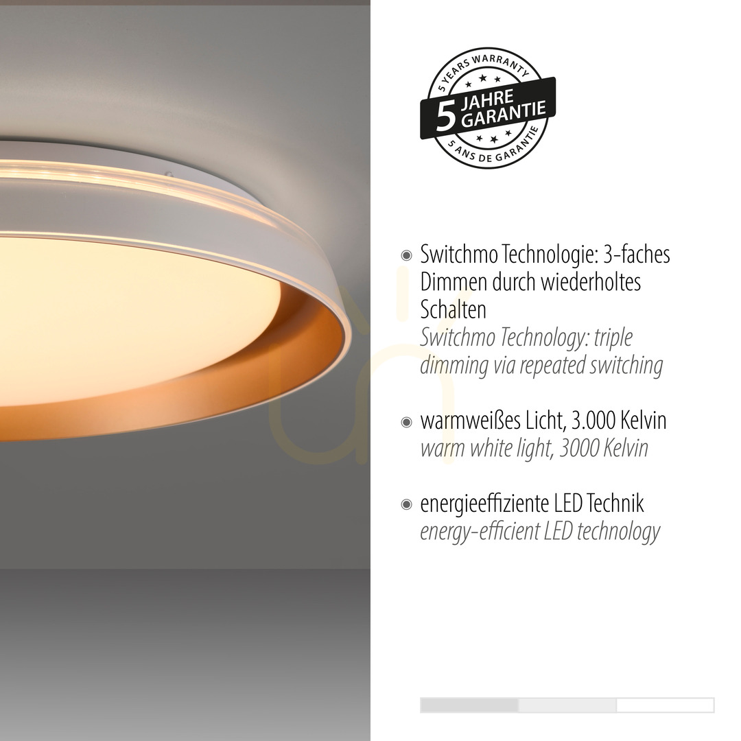 Visa SATI Plafond 14368-60 Mässing 1xLED SATI Plafond 14368-60 Mässing 1xLED